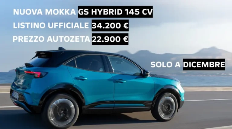Opel Mokka GS Hybrid 145 CV – L’ibrido che cambia le regole.